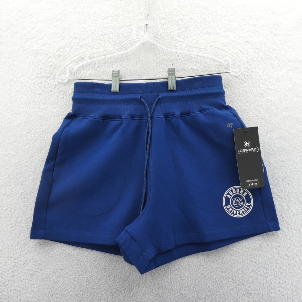 '47 Shorts Womens Small Auburn University Blue Forward Active Cotton Blend NWT